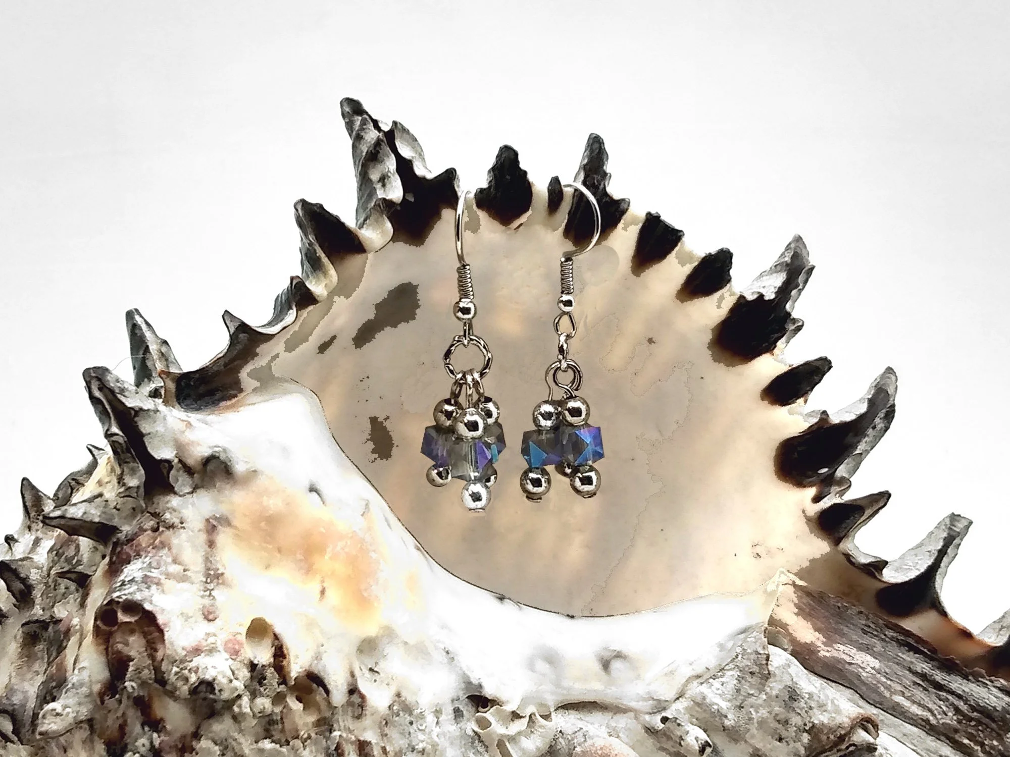 #253 Blue Crystal Dangles