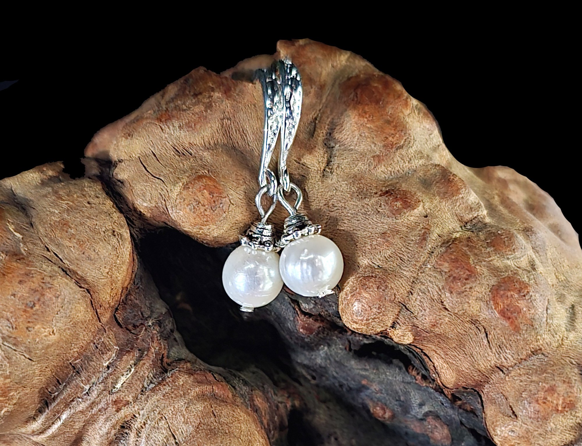 #247 Freshwater Pearls with Bead Caps