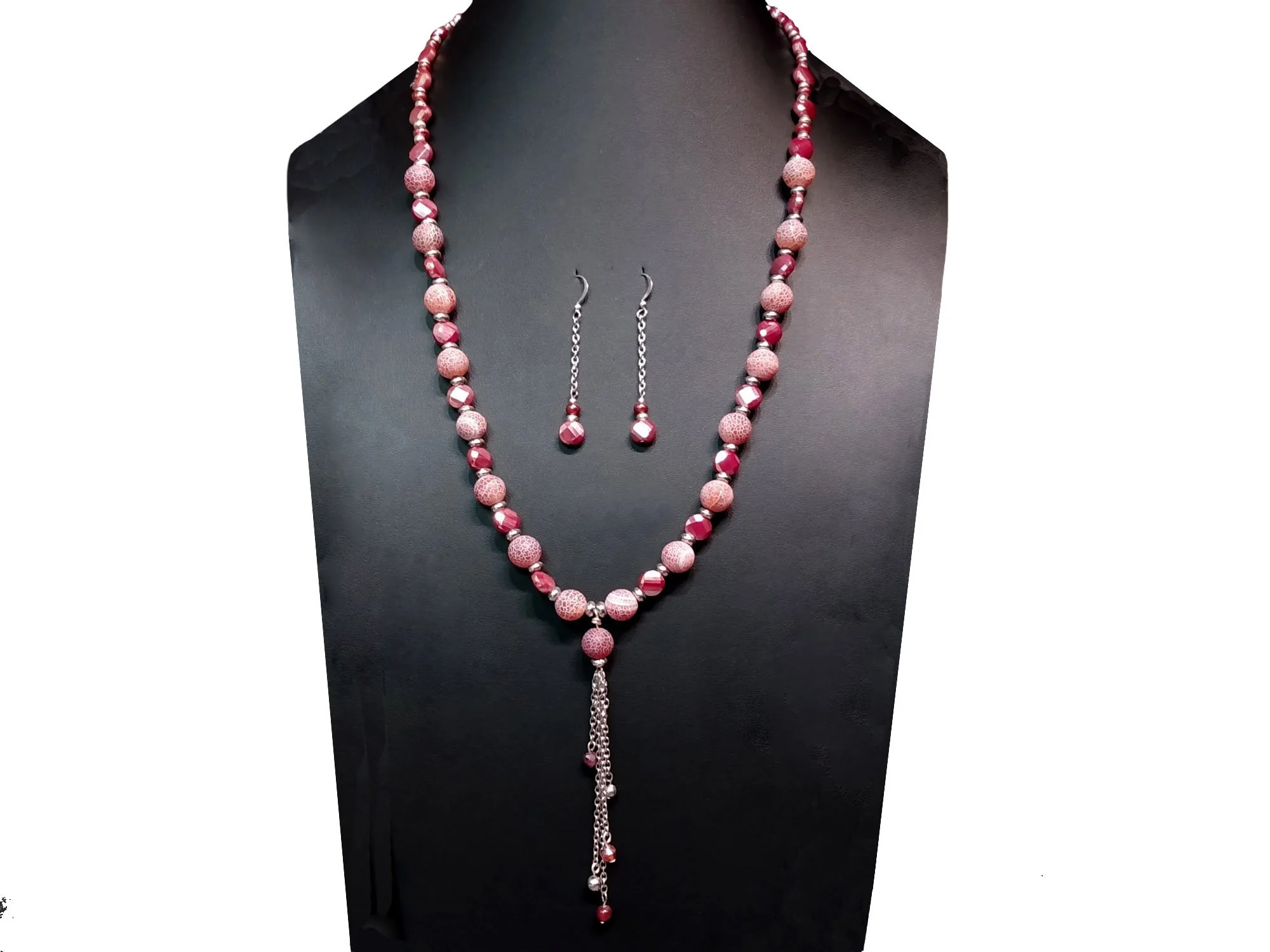 #530 Silverite on Chain Dangles