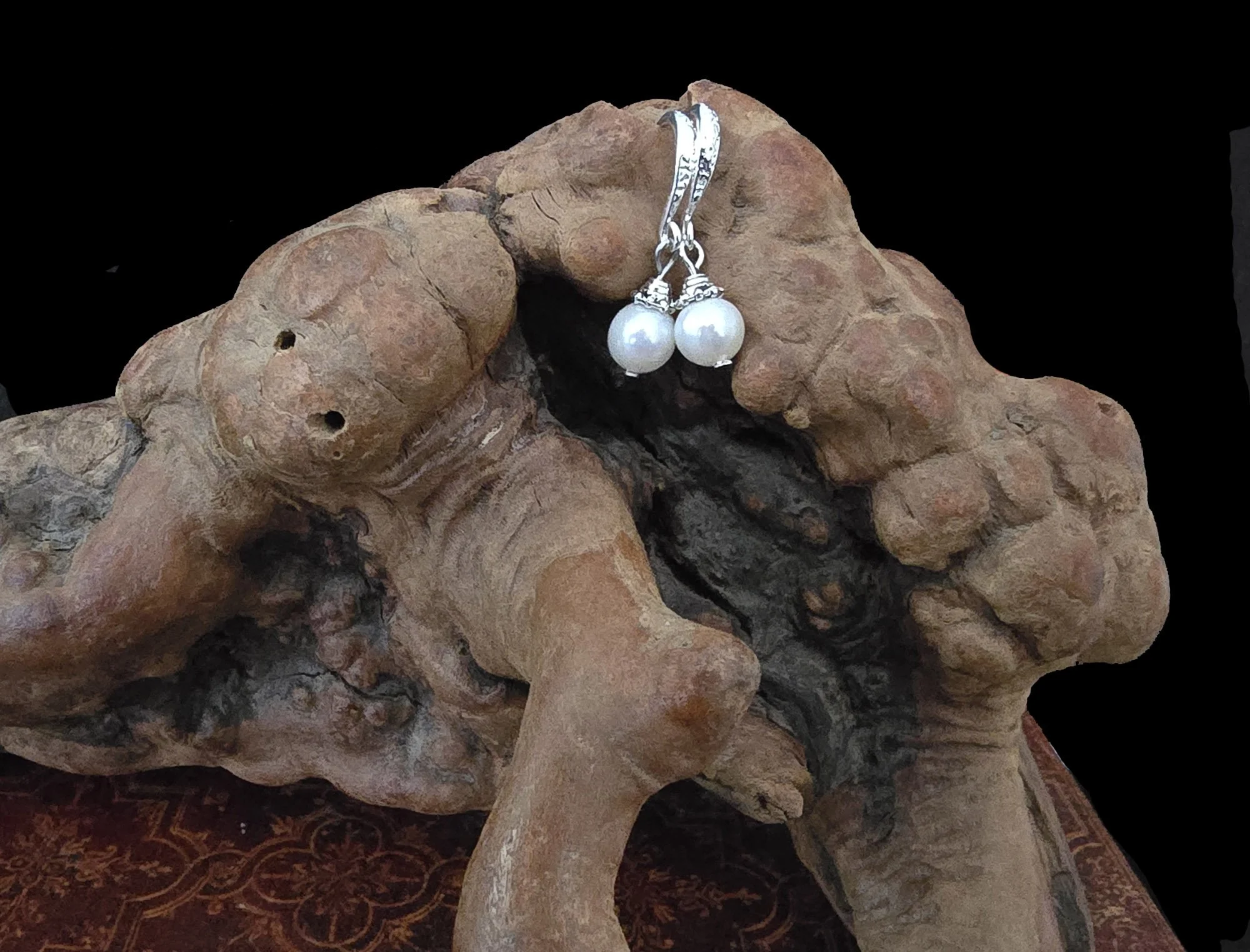 #247 Freshwater Pearls with Bead Caps