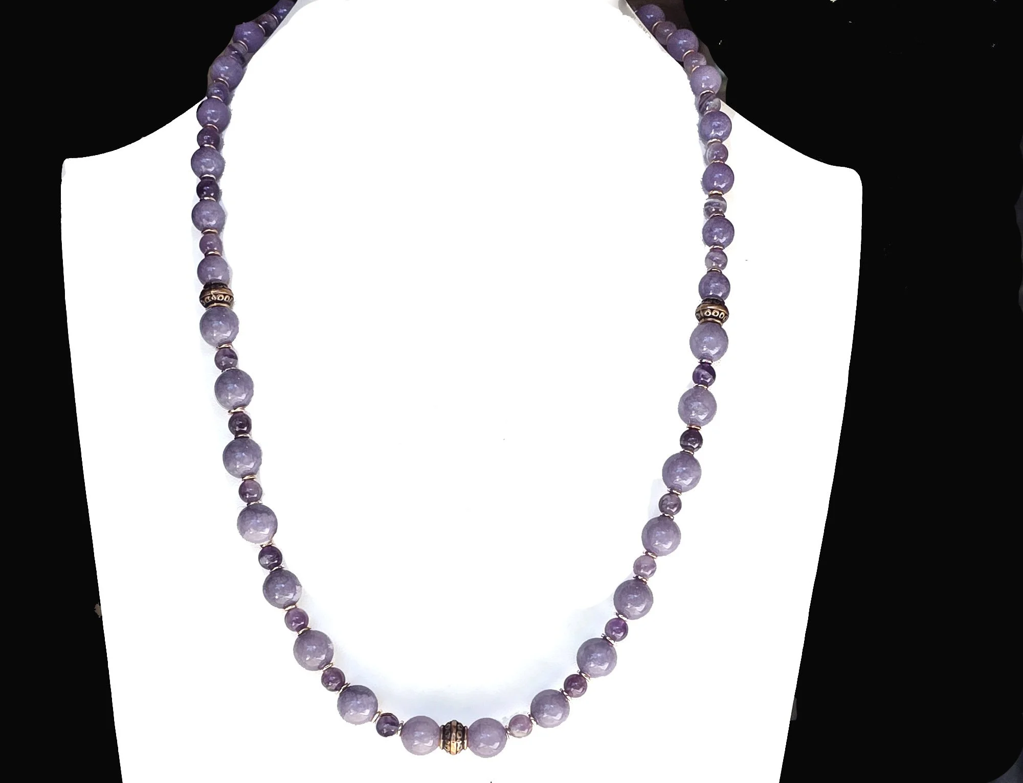 #737 Amethyst Matinee Necklace