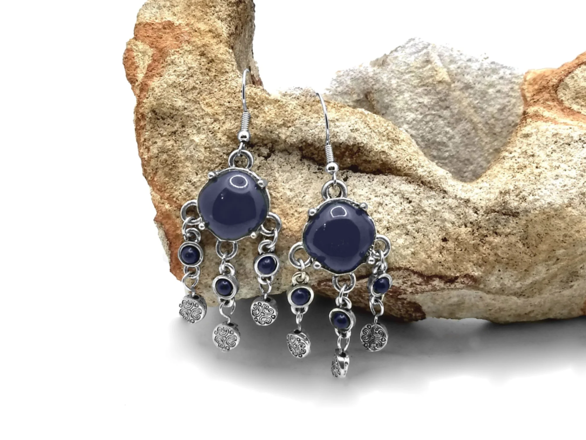 #246 Navy Dangles