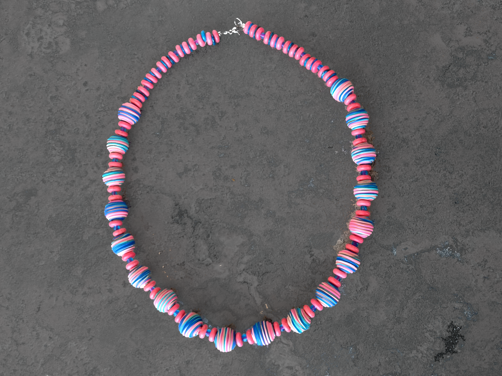 #631 Polyresin in Pink and Blue