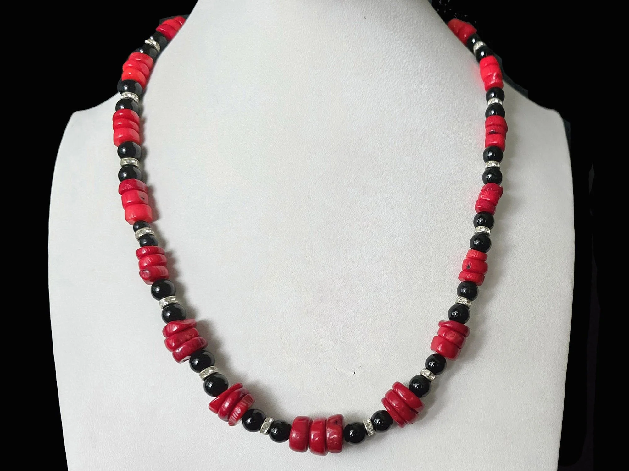 #740 Red Branch Coral and Jasper Dangles