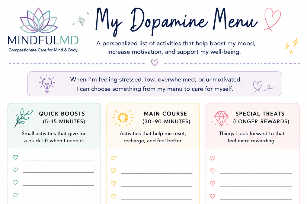 Creating a Dopamine Menu: A Psychiatric and DBT-Informed Approach
