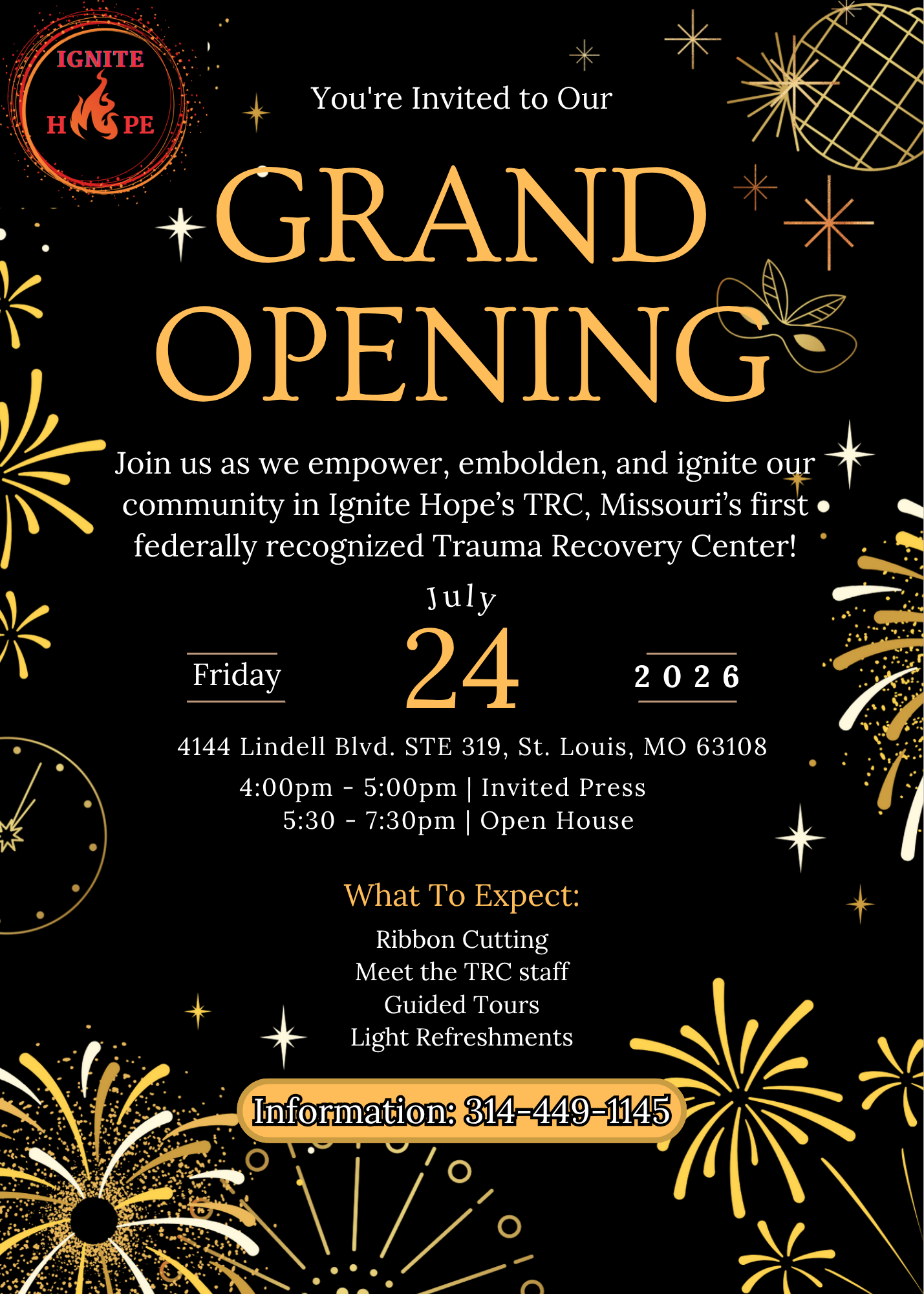 Ignite Hope TRC Grand Opening Open House
