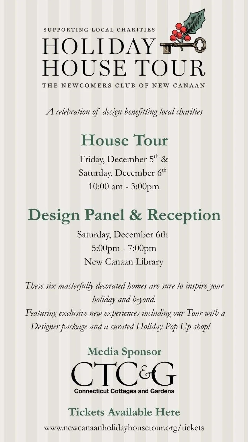 New Canaan Holiday House Tour – December 5 &amp; 6