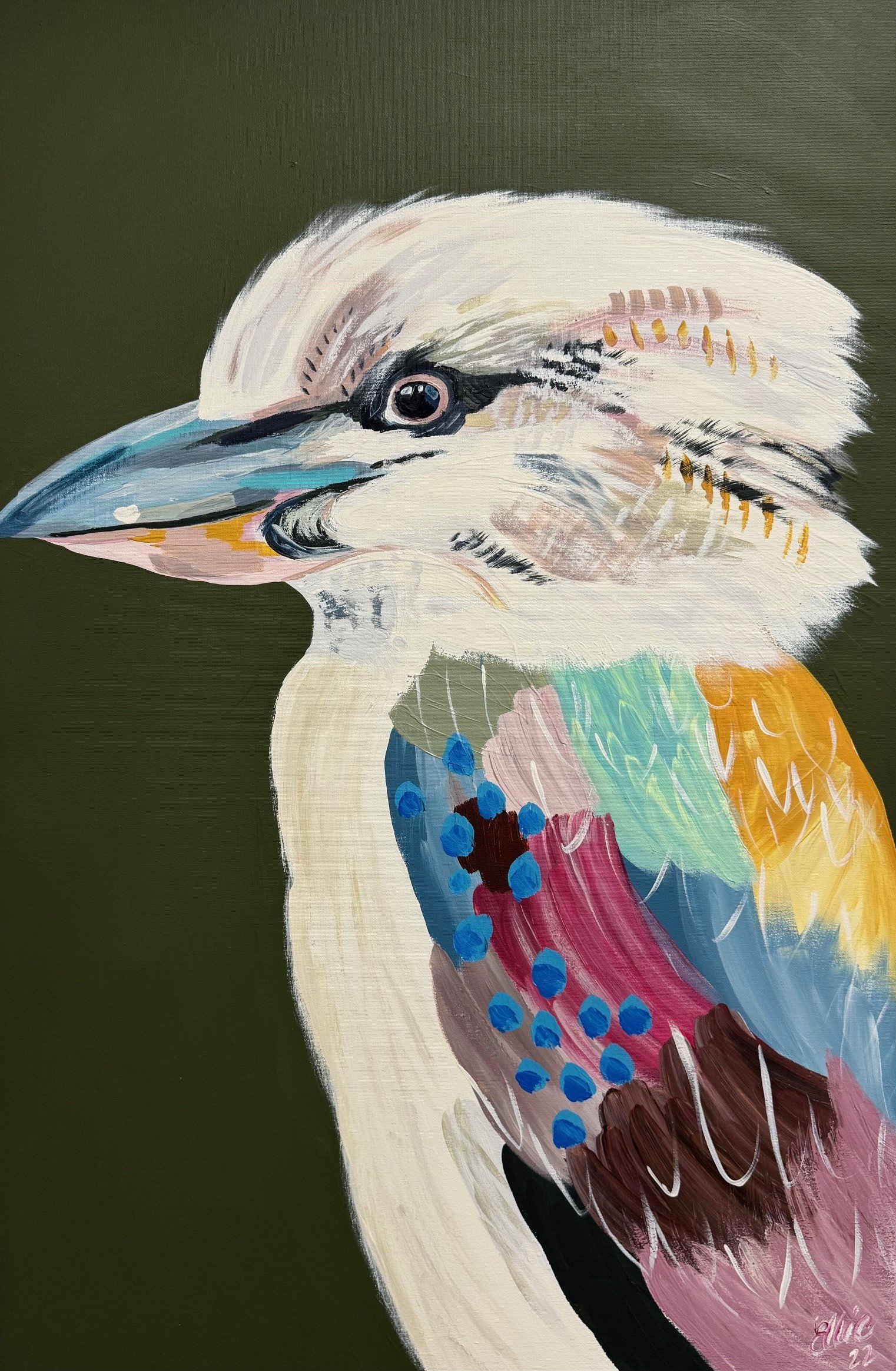 Kookaburra (2022). A Kookaburra in repose. $427 + GST