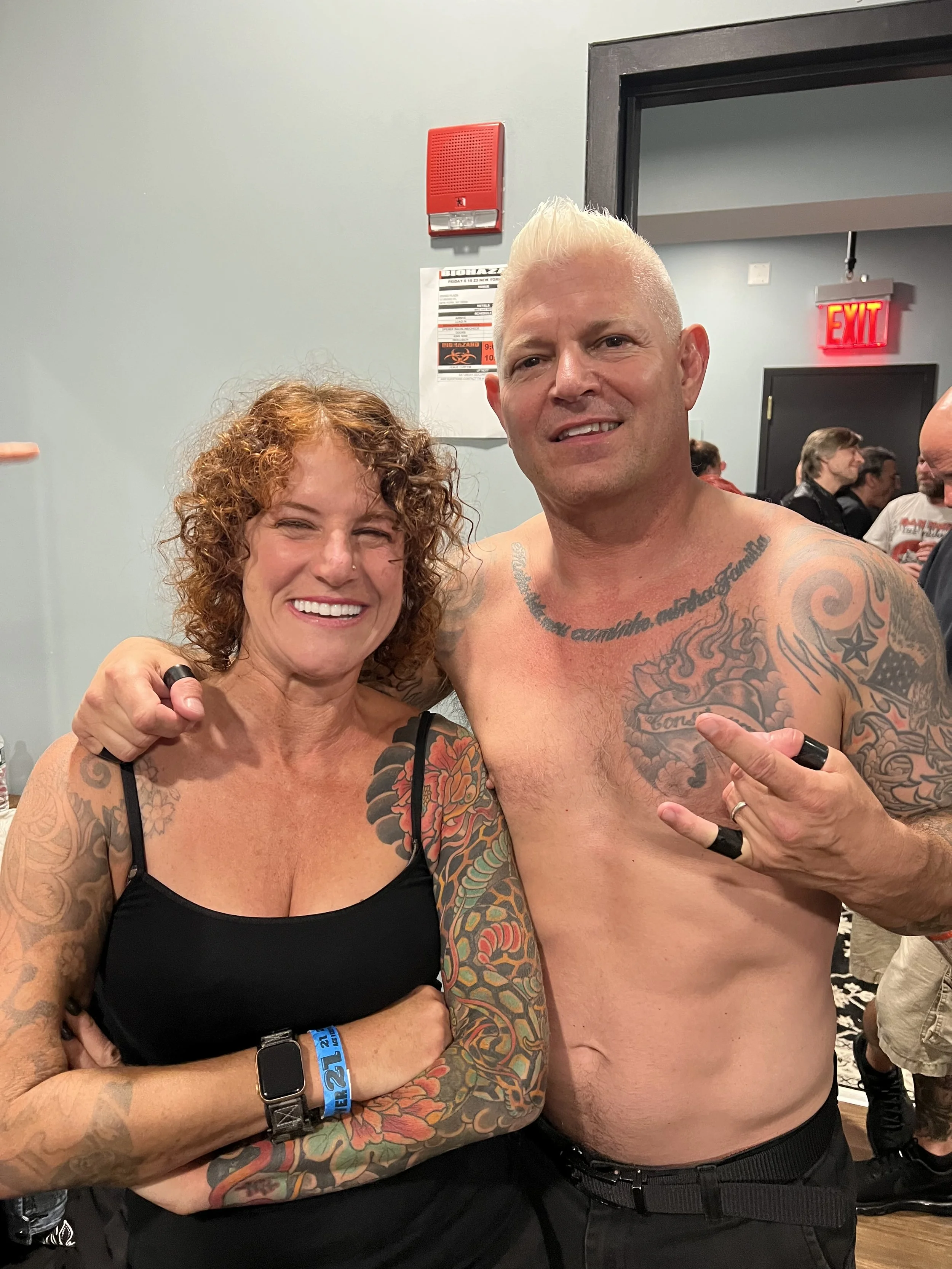 Billy Biohazard has a few Ronda tattoos.
