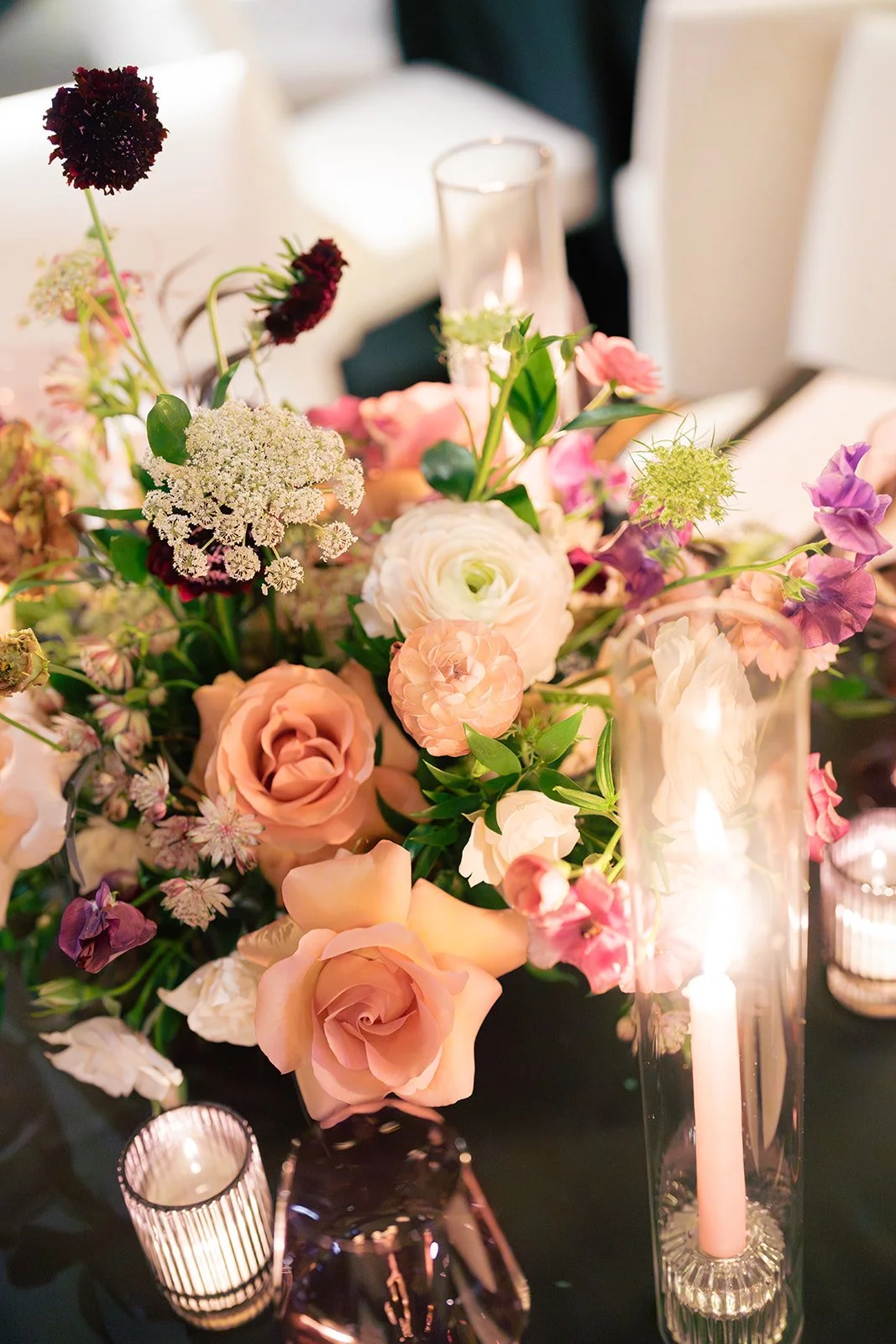 Chantel Cruz Photography
Soft romantic floral centerpiece DC Weddings