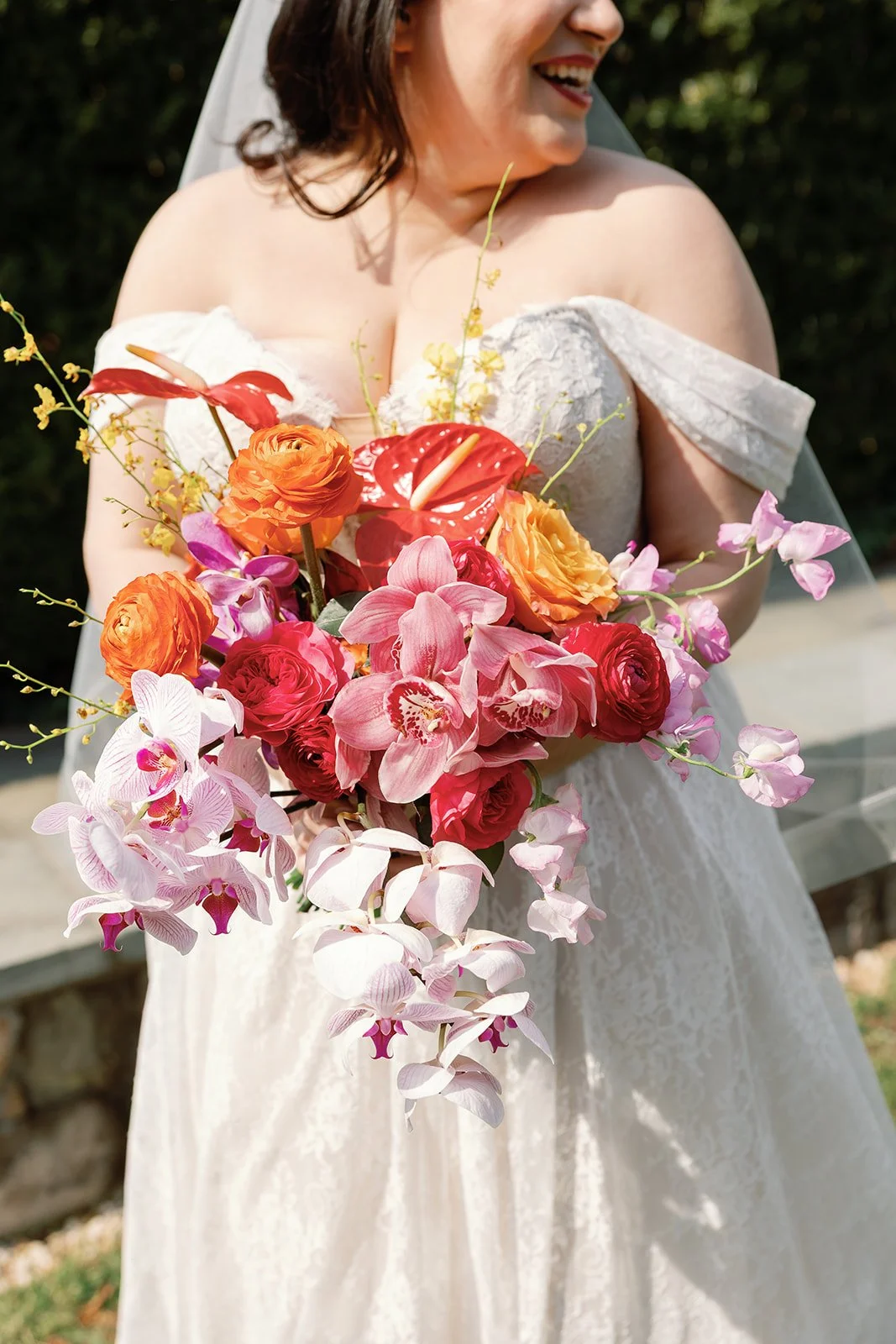Maggie Morris Photography
The Birkby House, Leesburg VA
Colorful garden wedding florals chuppah ceremony