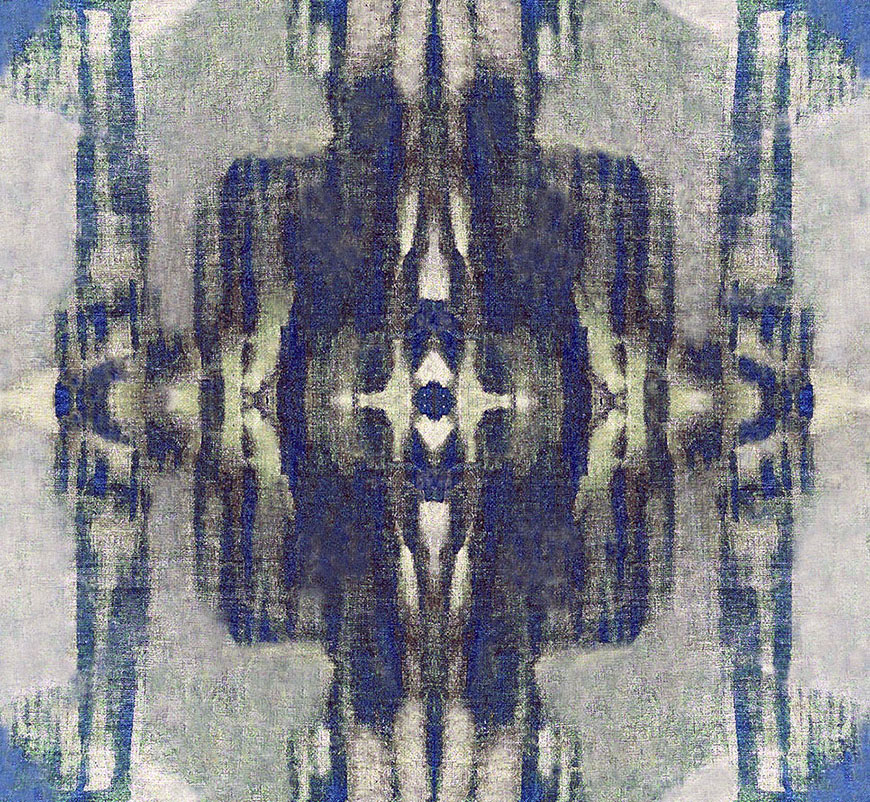 Composed in Navy Accent fabric