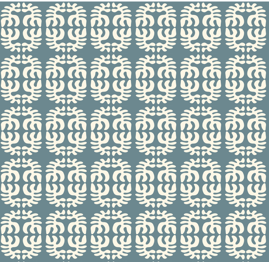 Calista cream on deep teal 4-tile.png