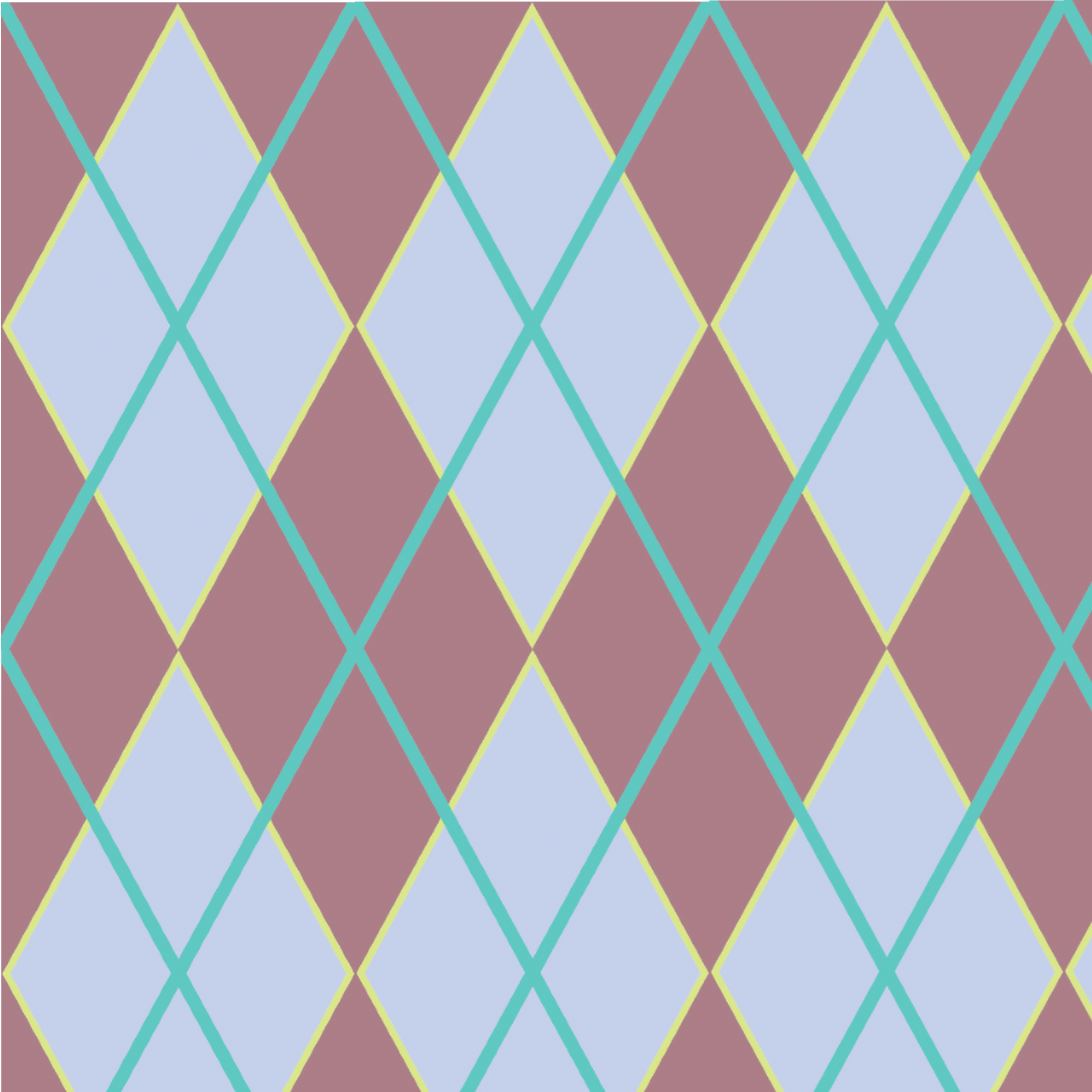 Argyle in Maxi Plum Fabric and Wallpaper