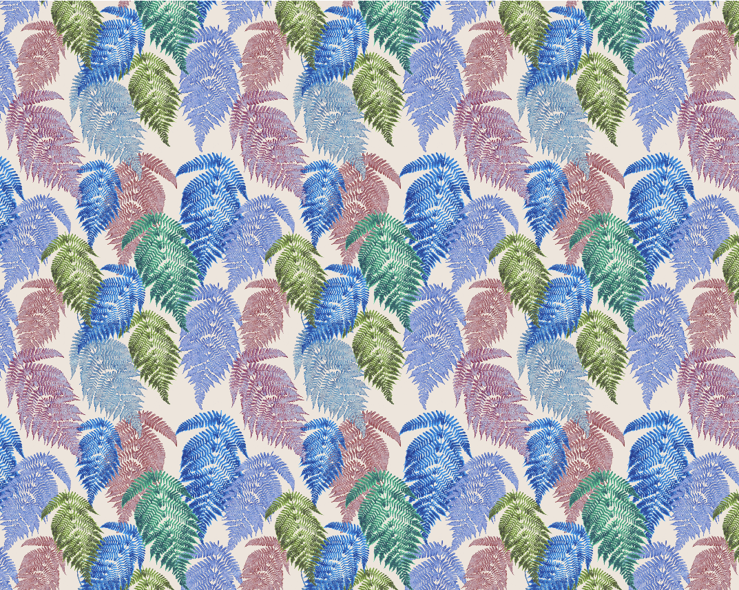Big Fern (5 colors) wallpaper and fabric