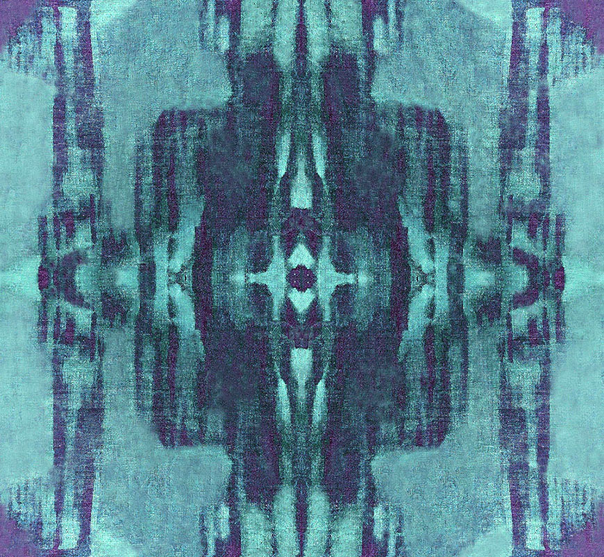 Composed in Teal fabric