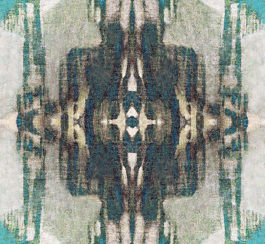 Composed in Teal Accent fabric
