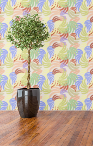 Flumes in Bright fabric and wallpaper