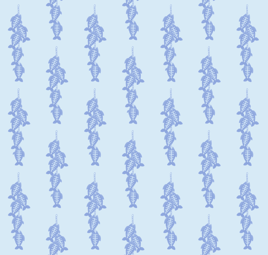Fish on chain blue tonal 7 tile.png