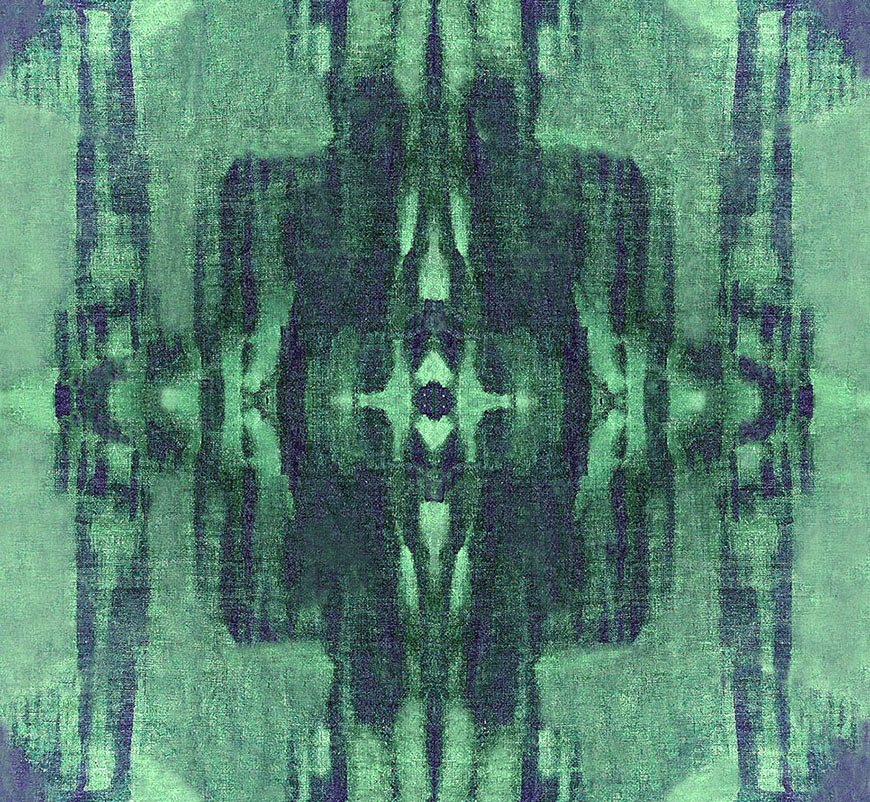 Composed in Green Sea fabric