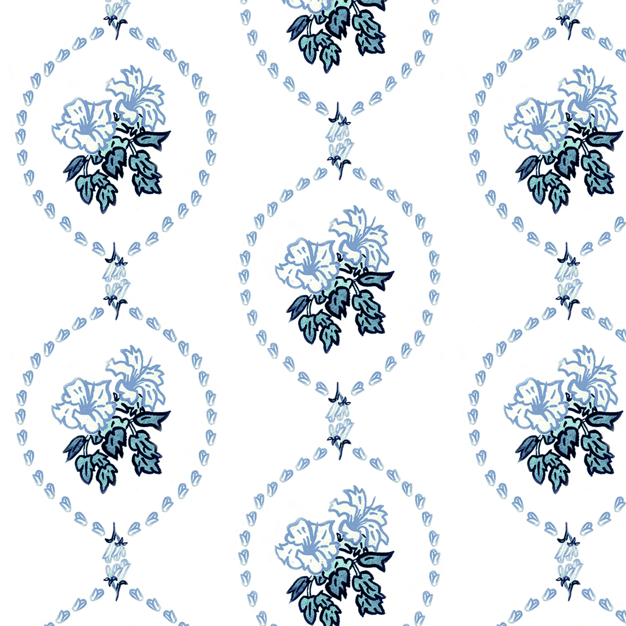 Hibiscus Cameo ( 4 colors) wallpaper