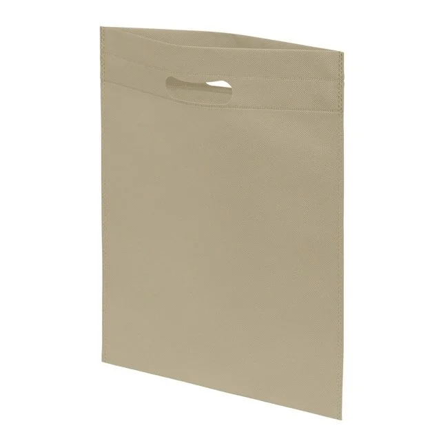 Tan die cut bag