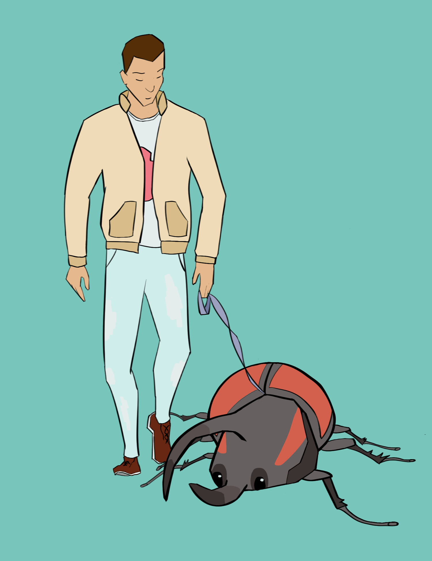 Spot illustration for Mushi Melee