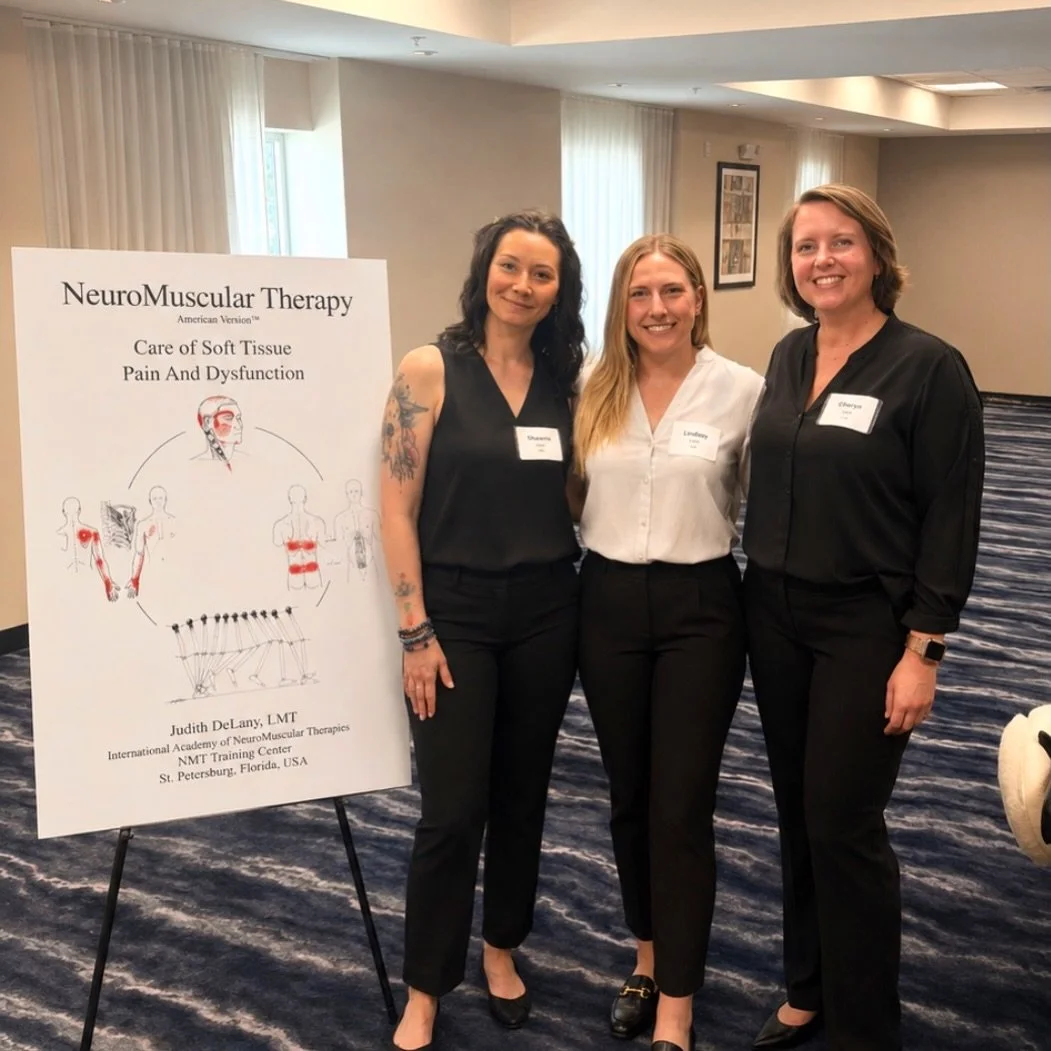 Three of our Massage Therapists traveled to Florida recently to continue their Neuromuscular knowledge to better serve their clients!! @cheriew.lmt @_lindsay_delgado @welonikakini