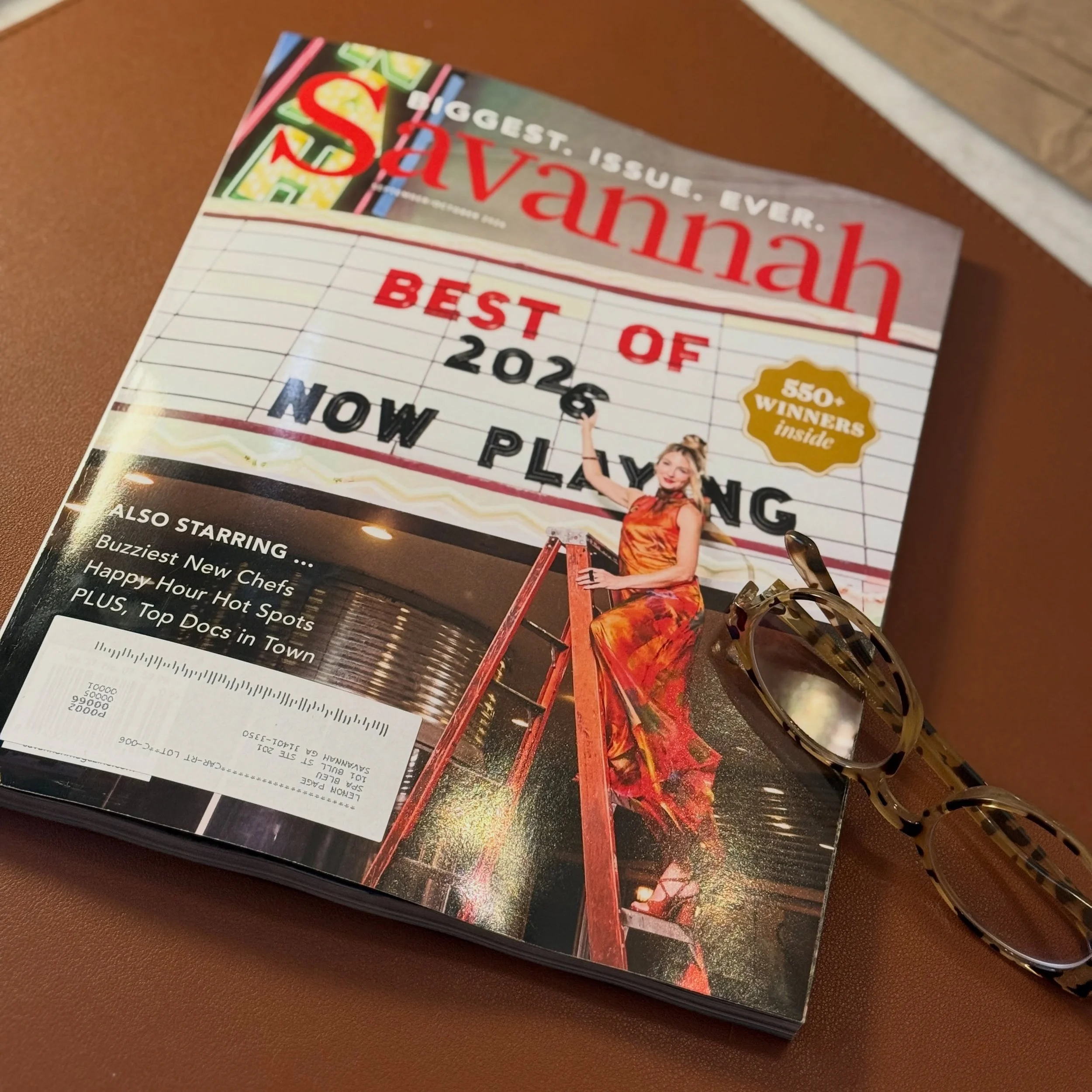 Thank you Savannah for trusting us another year! We truly love every client, every visitor, every friend that is in our orbit! Cheers to another year being The Best Day Spa! 💙