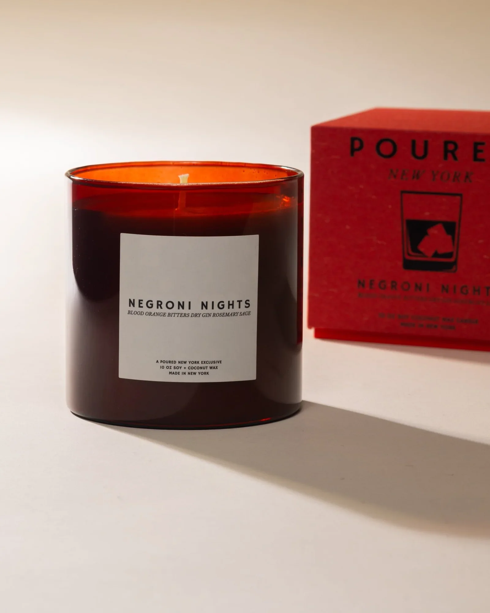 Poured New York Candle - Negroni Nights