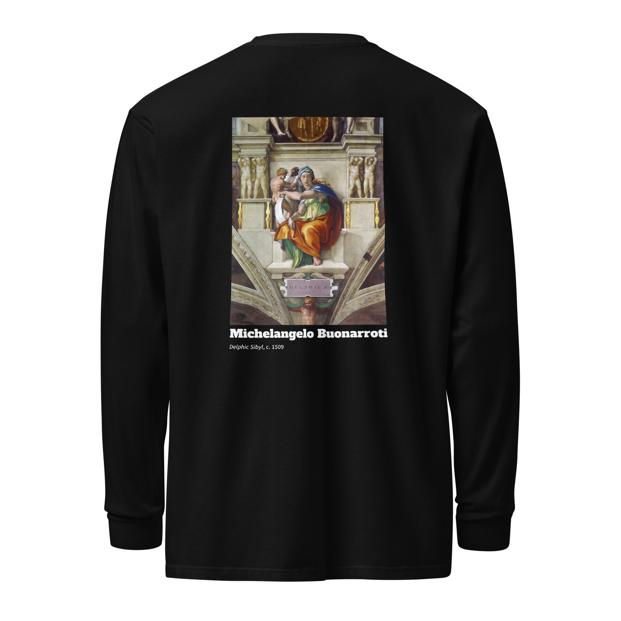 Michelangelo Buonarroti, Delphic Sibyl, L/S Tee