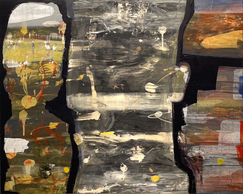 Bryan Ryley, INSIDE/OUTSIDE, 2022, Acrylic on canvas, 48 x 60 in