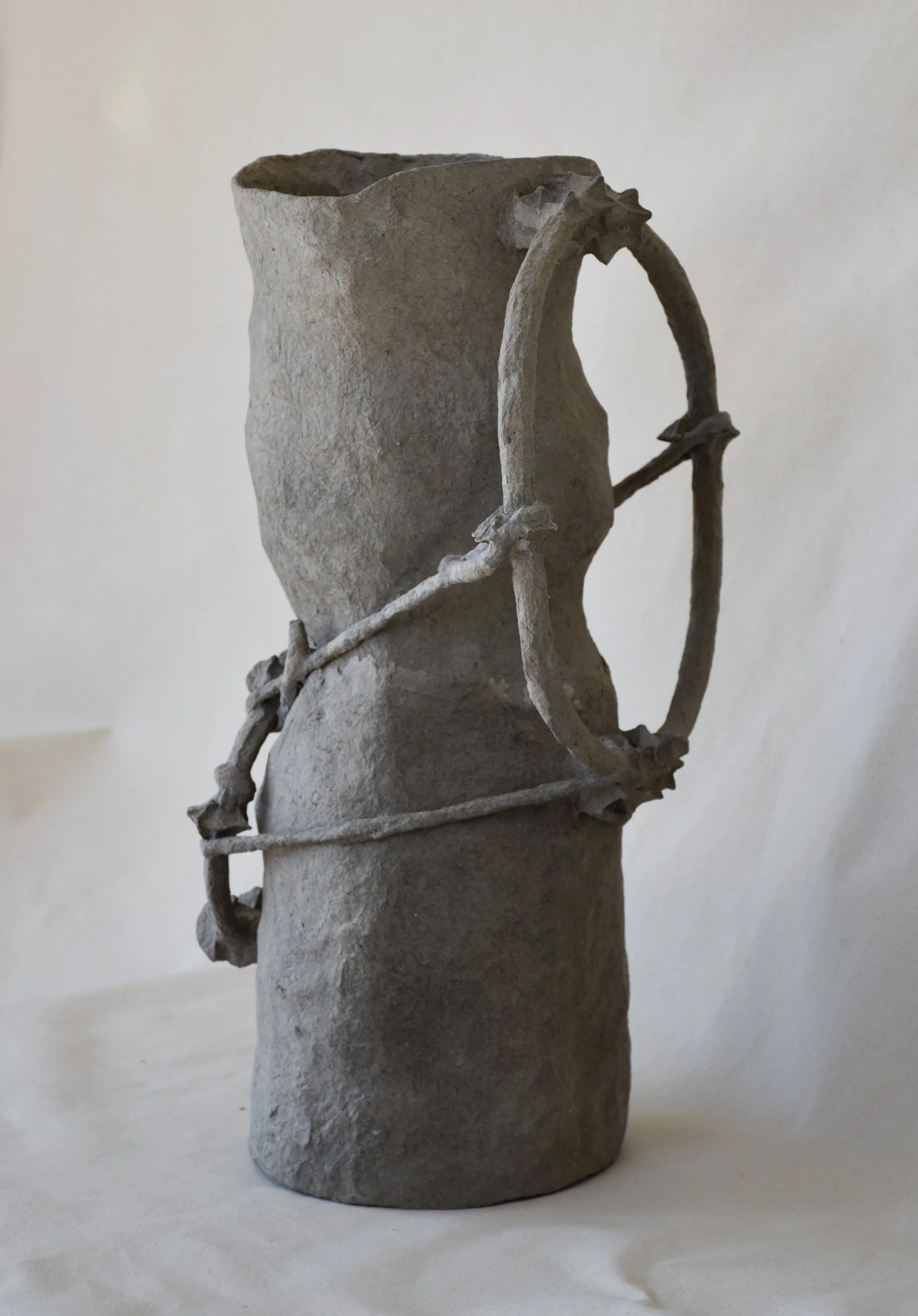 Maya River, Serenade, 2024, Recycled paper and wire, 11 x 9 x 22 in