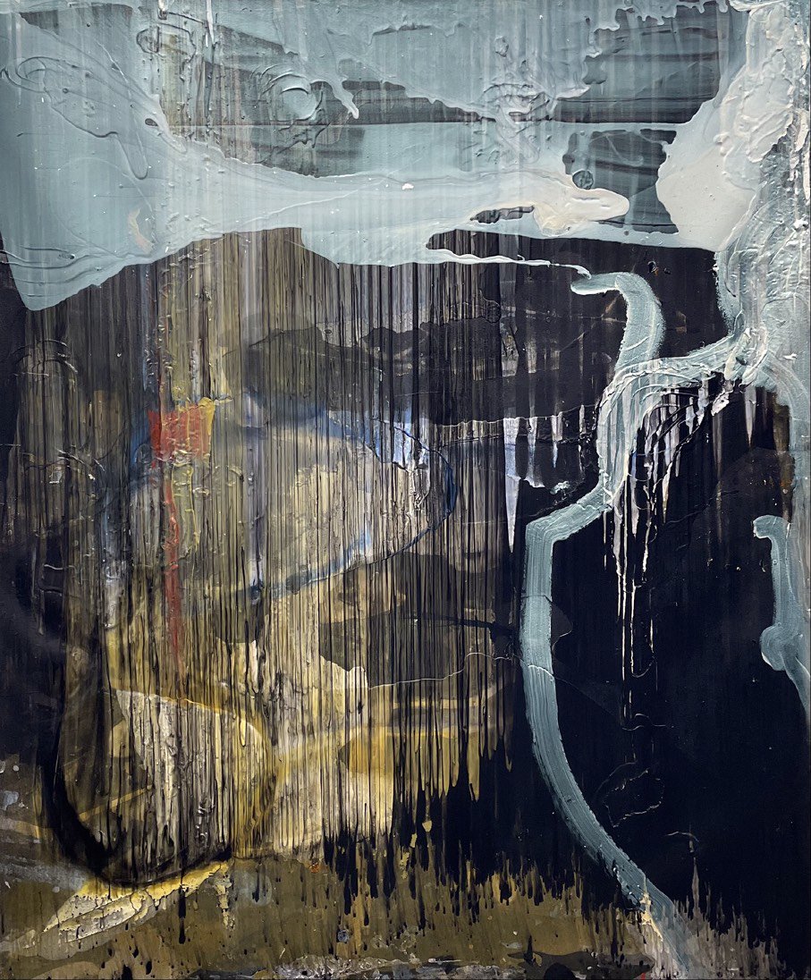 Bryan Ryley, DELUGE, 2022, Acrylic on canvas, Unframed: 72 × 60 in