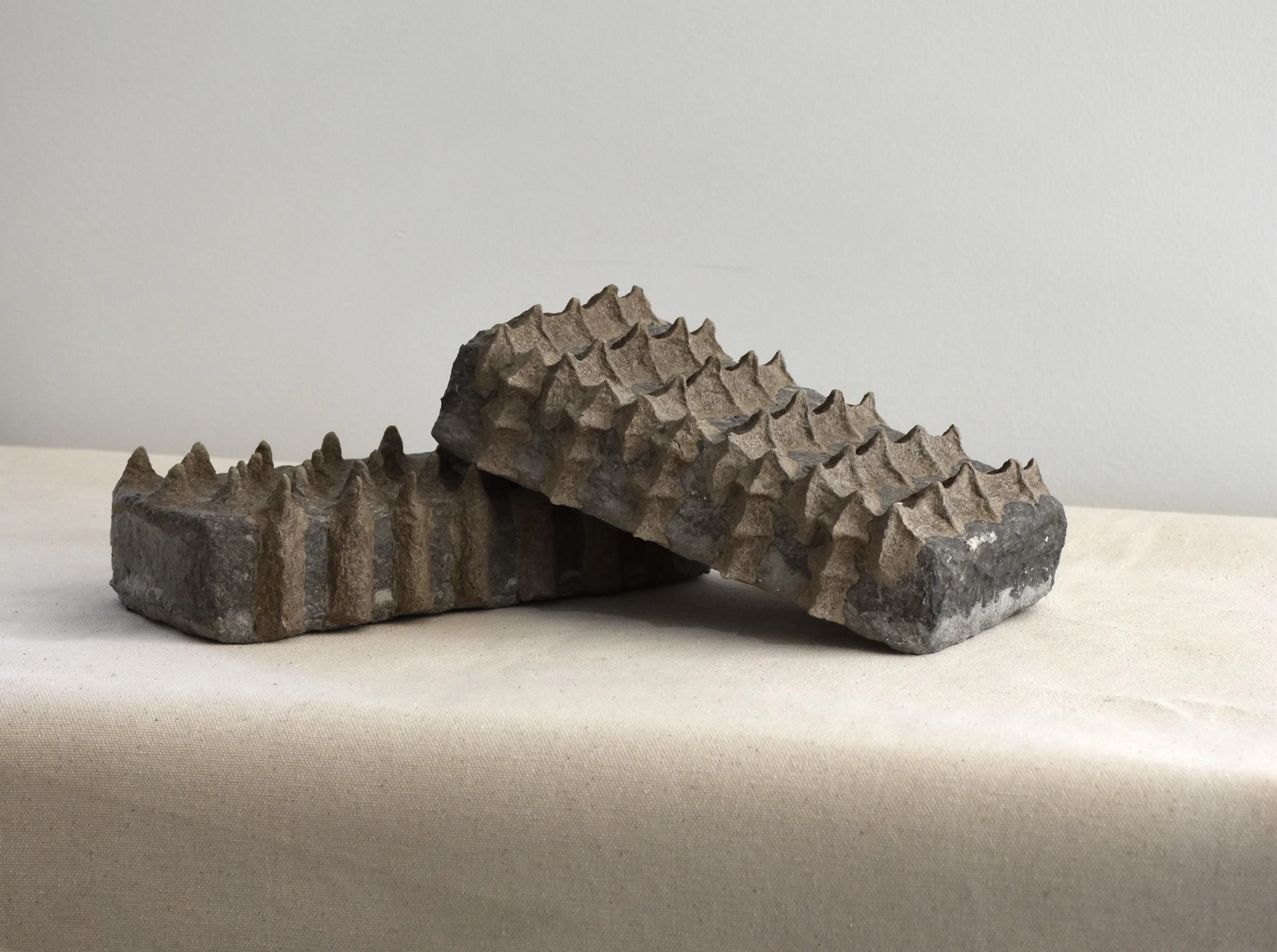 Maya River, Brick SEI & HEI, 2024, Recycled paper, 4 x 8 x 2.5 in