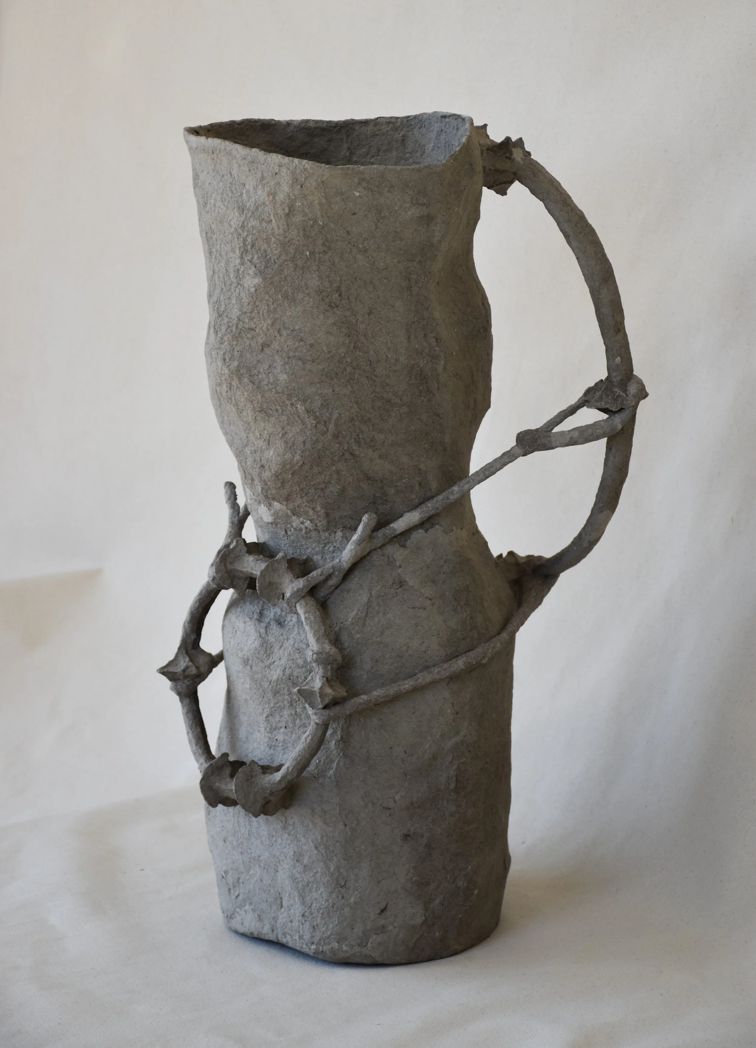 Maya River, Serenade, 2024, Recycled paper and wire, 11 x 9 x 22 in