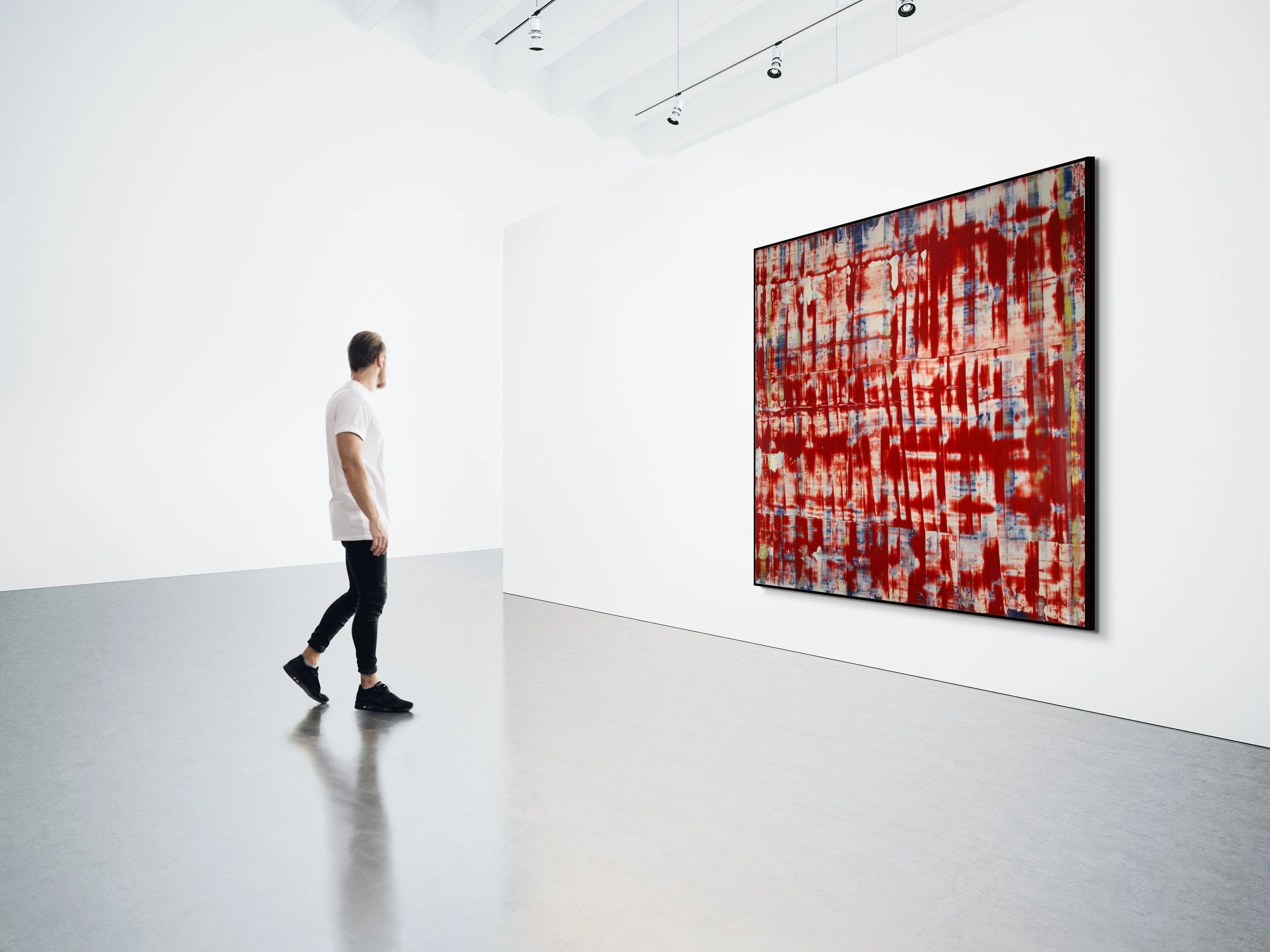 Mock up: Bryan Ryley, PLUMB BOB, 2007, Acrylic on canvas, Unframed: 72 × 84 in
