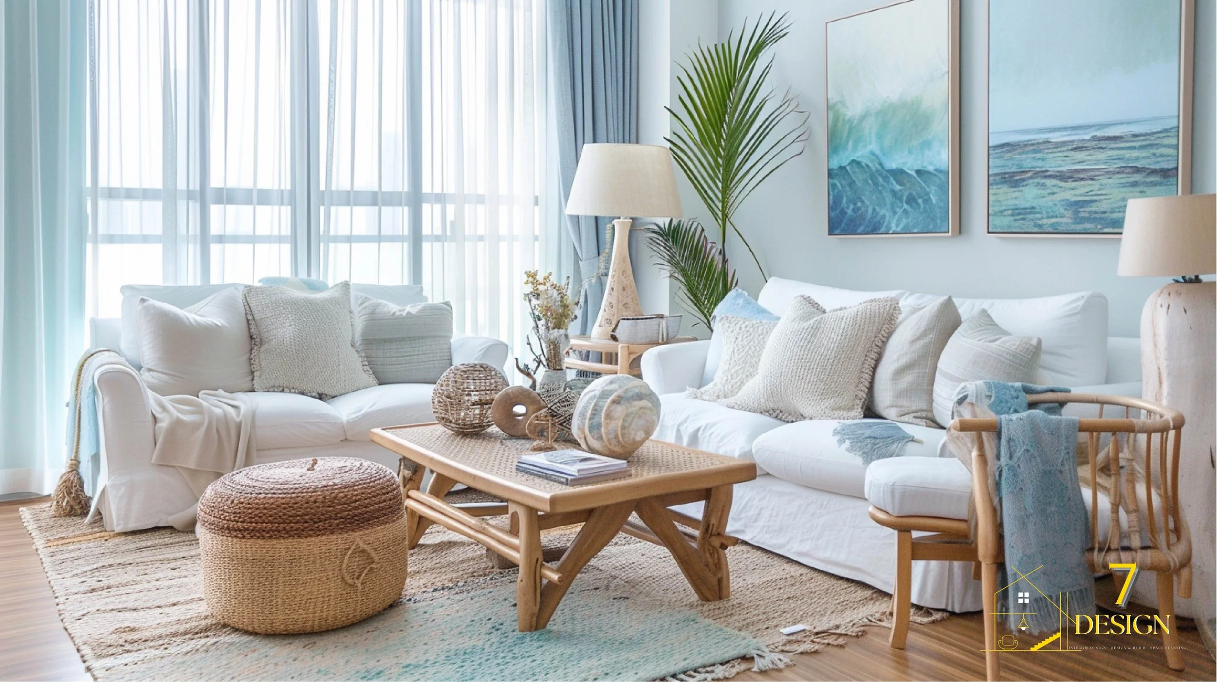 Transform Your Living Room into a Coastal Oasis: Beach-Themed Design for Singapore Homes
