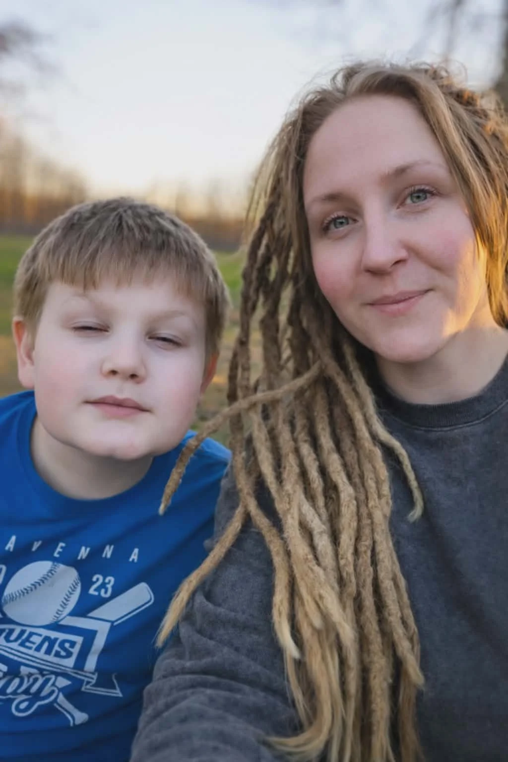 My son, Ancil, and I. 