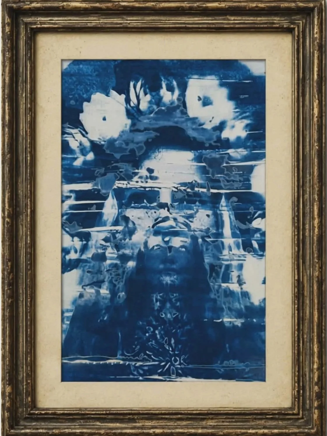 LOTUS QUEEN #2, 2026 | cyanotype on paper