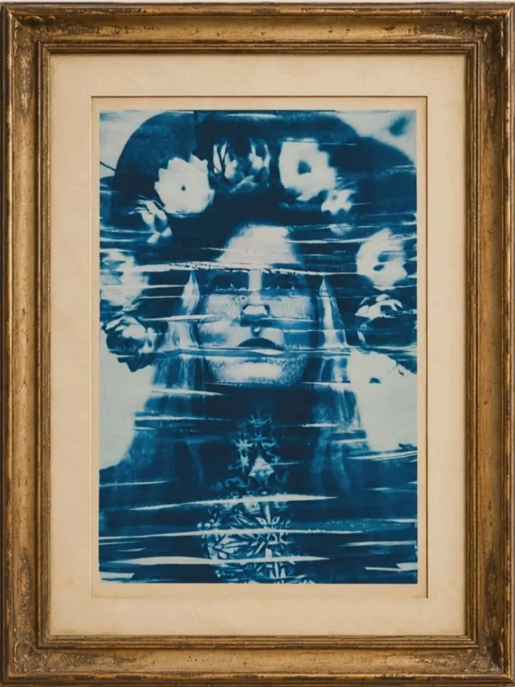 LOTUS QUEEN, 2026 | cyanotype on paper