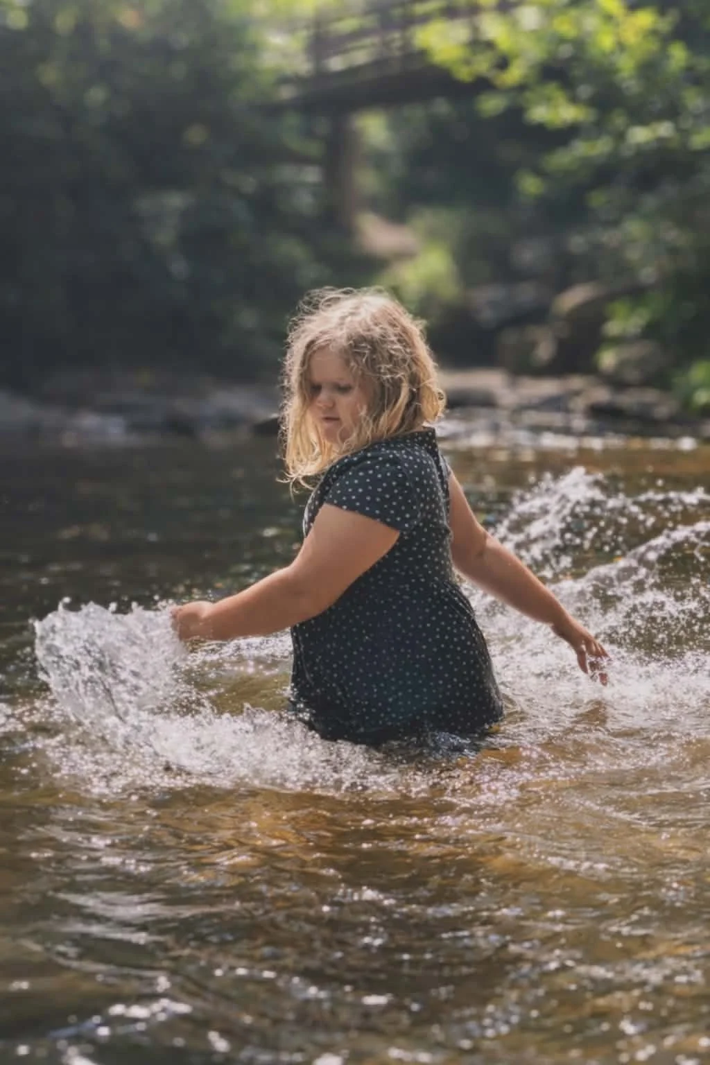 Fern in the Clarion River.