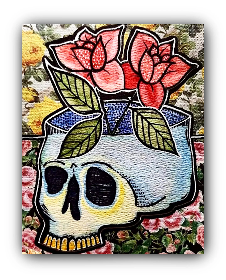 Smell the Roses, 2023 | 8"x10", acrylic on paper