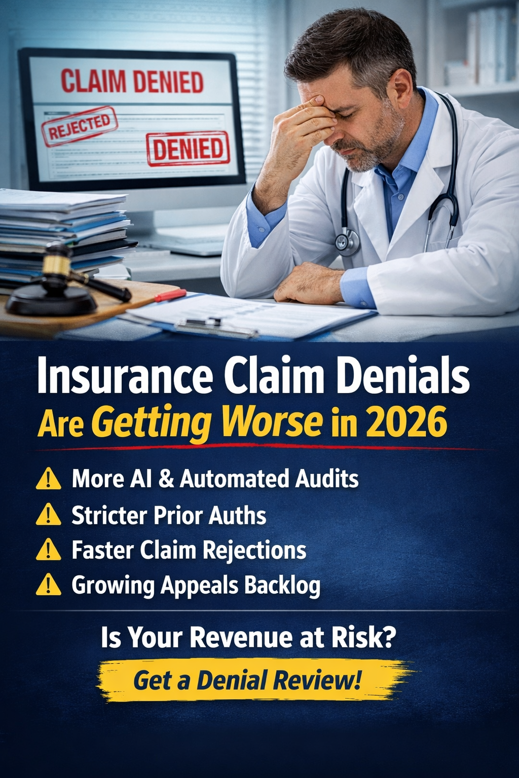 Insurance Claim Denials Are Getting Worse in 2026. Here’s What Small Medical Practices Need to Know.