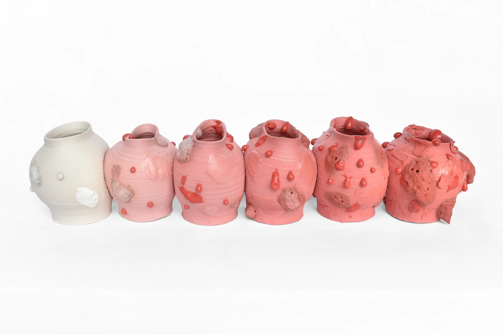 Janelas, 2024, part glazed, stained, thrown semi-porcelain