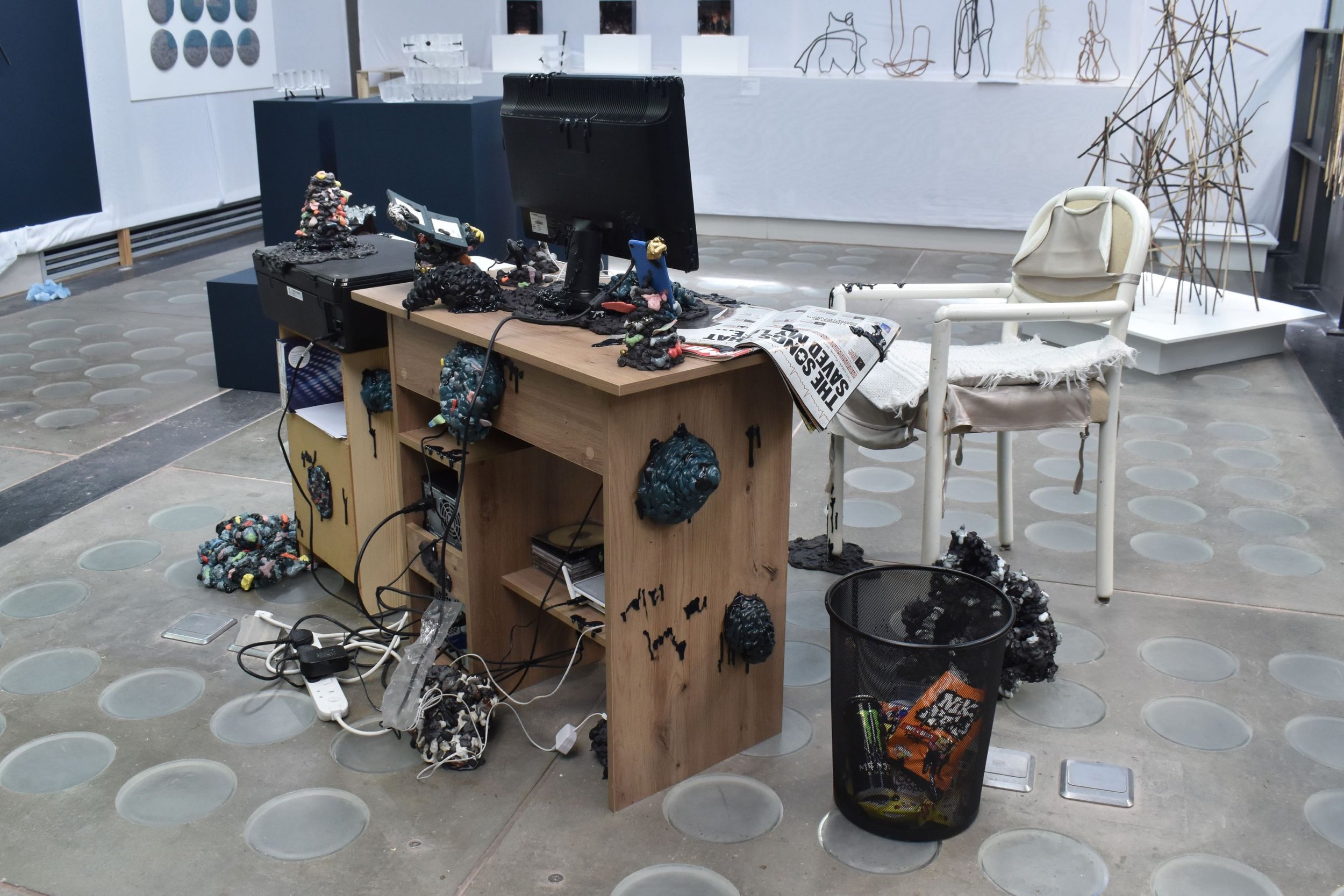 back of installation