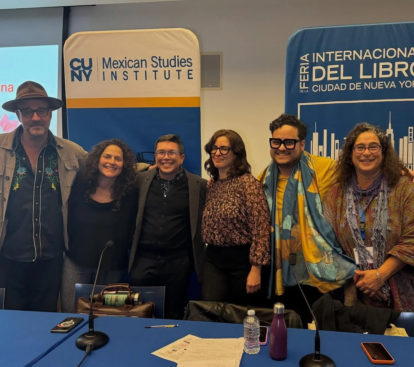 Lovely to be in the company of Jorell, Angelina, Fabien, and Magdalena for &ldquo;El Caribe de la m&uacute;sica urbana&rdquo; at the 7th Feria Internacional del Libro de Nueva York (@fil.nyc). I also loved the beautiful reunion with my dear Odette an