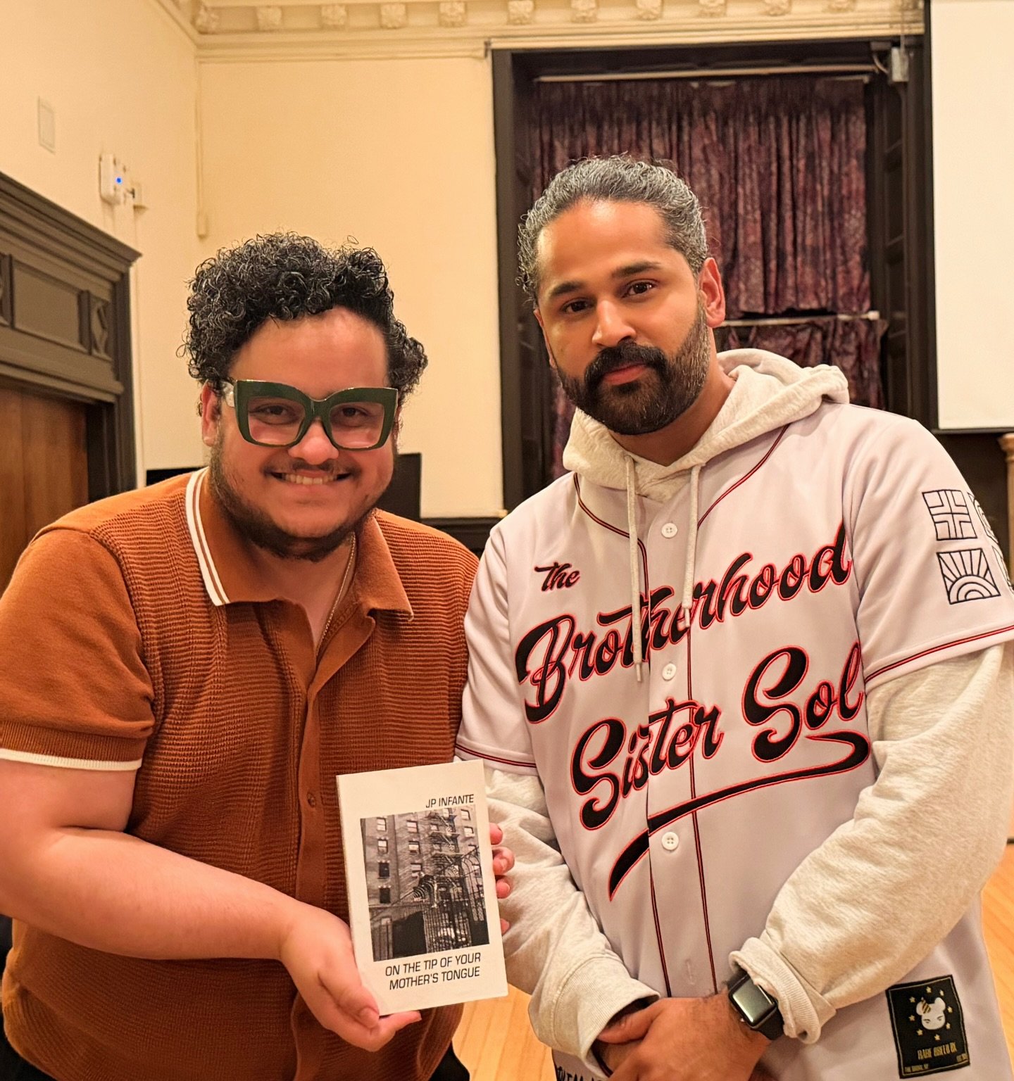 An absolute joy and pleasure to host JP Infante (@infantejp) at Lehman College for a discussion of &ldquo;On the Tip of Your Mother&rsquo;s Tongue&rdquo;! I am so incredibly grateful for your generosity, the care with which you articulated each answe