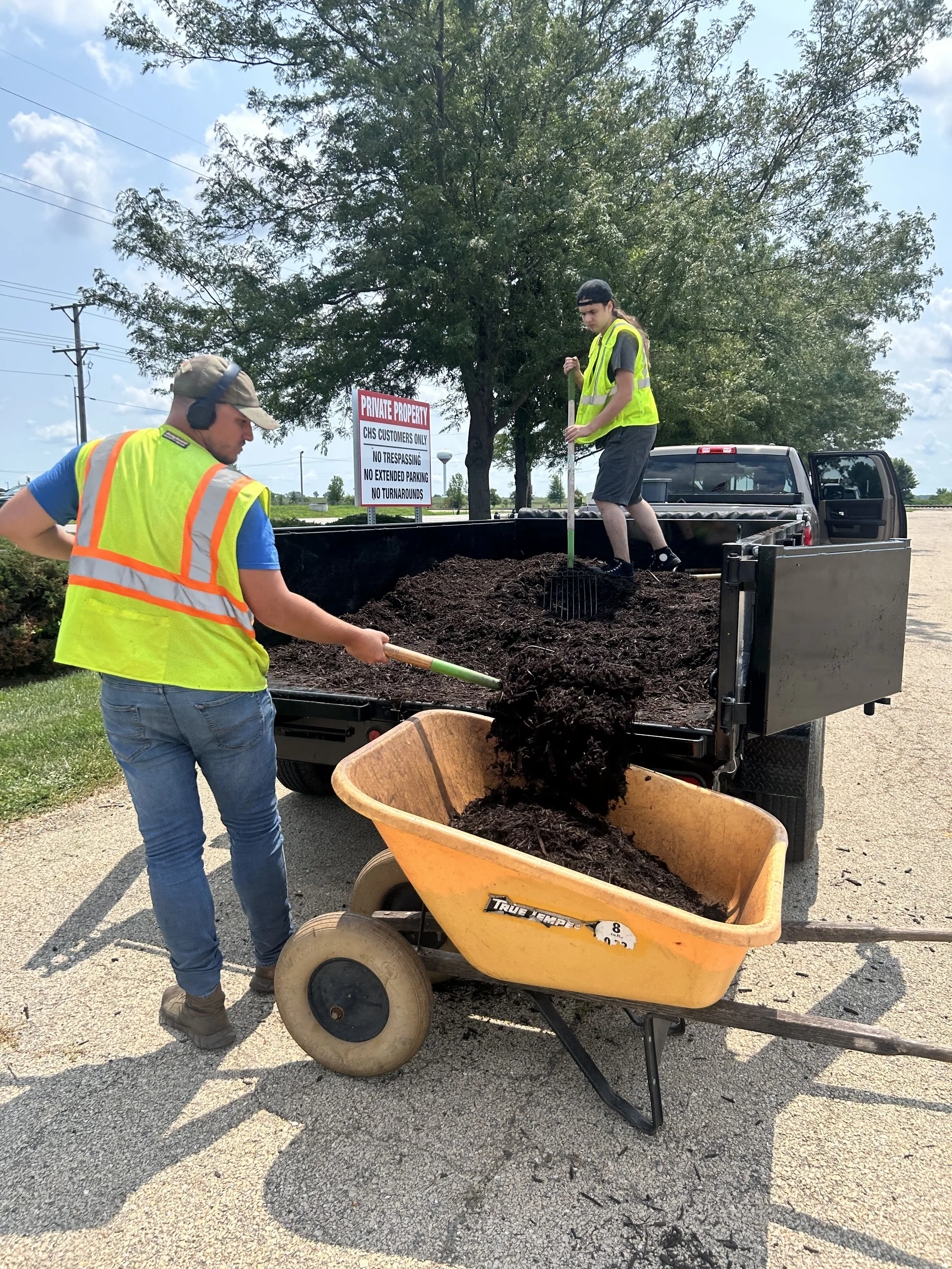 mulching crew
