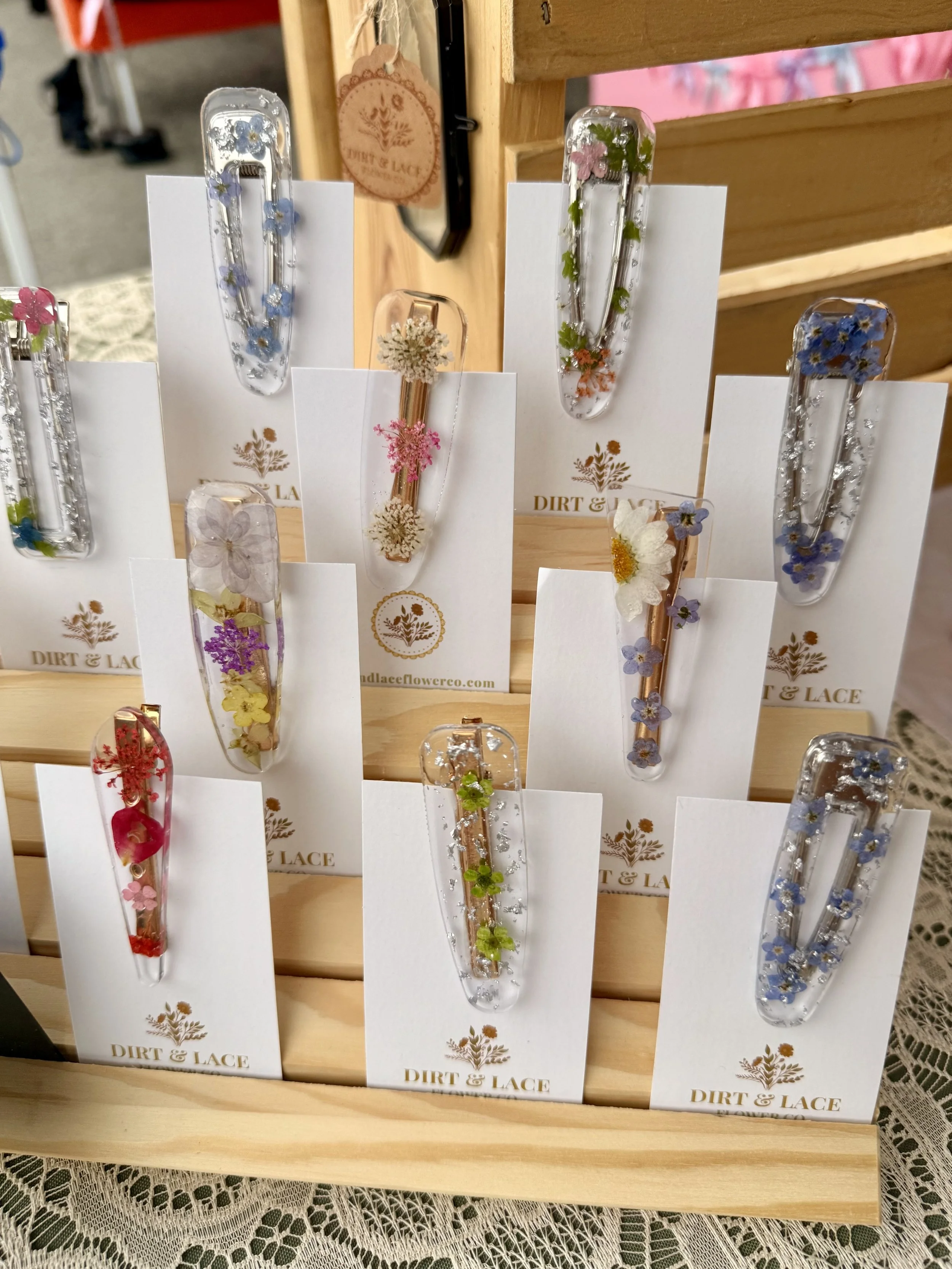 Floral Barrettes